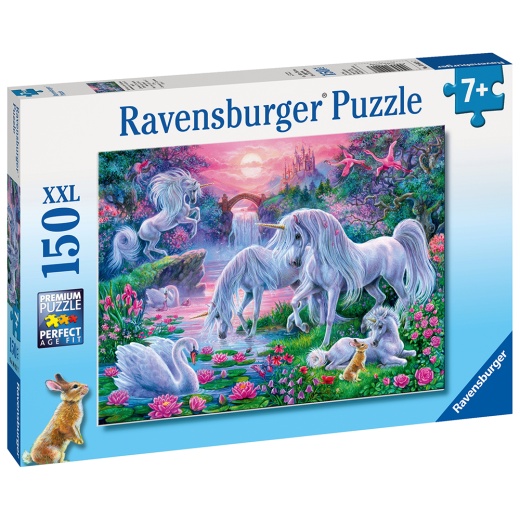 Ravensburger Pussel: Unicorns in the Sunset Glow XXL 150 Bitar i gruppen PUSSEL / < 750 bitar hos Spelexperten (10110021)