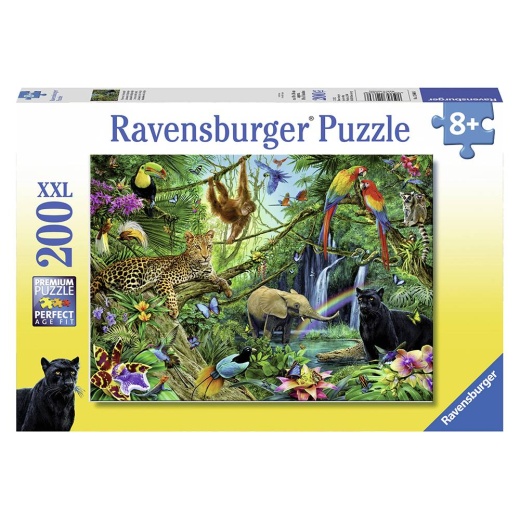 Ravensburger Pussel: Animals in the Jungle XXL 200 Bitar i gruppen PUSSEL / < 750 bitar hos Spelexperten (10112660)