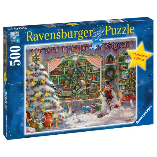 Ravensburger Pussel: The Christmas Shop 500 bitar i gruppen PUSSEL / < 750 bitar hos Spelexperten (10216534)