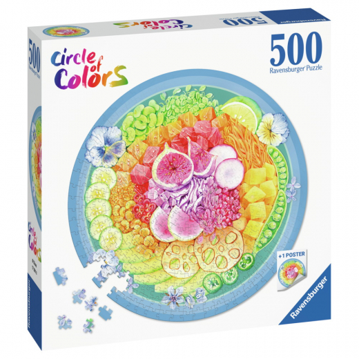 Ravensburger Pussel - Circle of Colors - Poke Bowl 500 Bitar i gruppen PUSSEL / < 750 bitar hos Spelexperten (10217351)