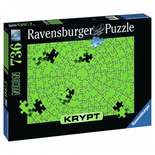 Ravensburger Pussel: Krypt Neon Green 736 Bitar i gruppen PUSSEL / < 750 bitar hos Spelexperten (10217364)