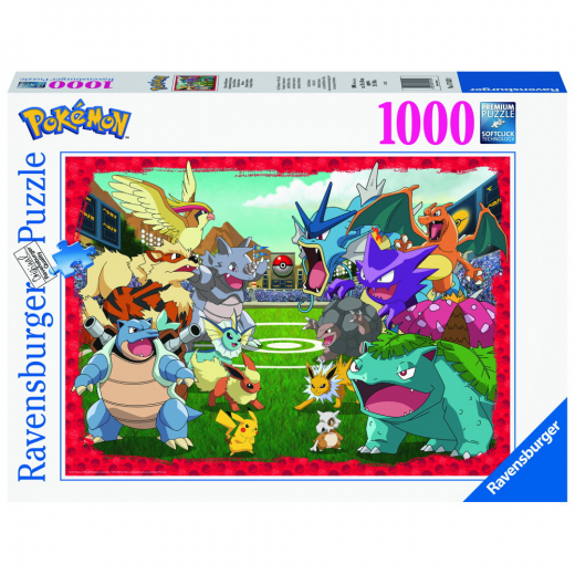 Ravensburger Pussel: Pokémon Showdown 1000 Bitar i gruppen PUSSEL / 1000 bitar hos Spelexperten (10217453)