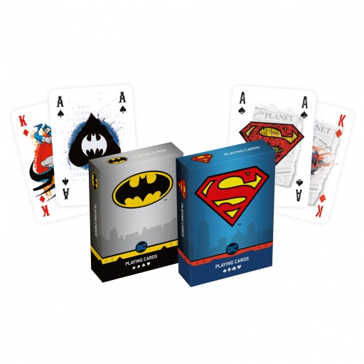 Kortlek Superman / Batman Duopack i gruppen SÄLLSKAPSSPEL / Poker & casino / Design hos Spelexperten (108177901)