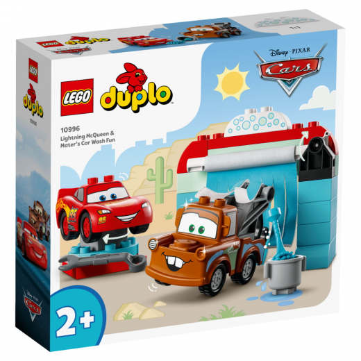 LEGO Duplo - Blixten McQueen och Bärgarns roliga biltvätt i gruppen LEKSAKER / LEGO / LEGO Duplo hos Spelexperten (10996)