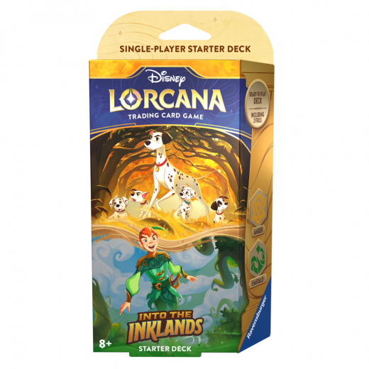 Disney Lorcana TCG: Into the Inklands Starter Deck - Amber & Emerald i gruppen SÄLLSKAPSSPEL / Kortspel hos Spelexperten (11098305-A)