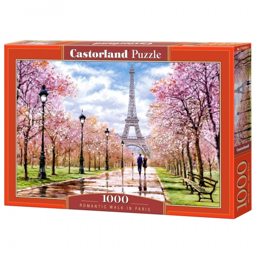 Castorland - Romantic Walk in Paris 1000 Bitar i gruppen PUSSEL / 1000 bitar hos Spelexperten (116723)