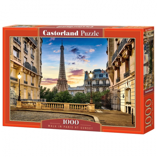 Castorland - Walk in Paris at Sunset 1000 Bitar i gruppen PUSSEL / 1000 bitar hos Spelexperten (116779)