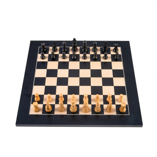 Longfield Chess Set  Black Maple 50 mm i gruppen SÄLLSKAPSSPEL / Schack hos Spelexperten (170492)