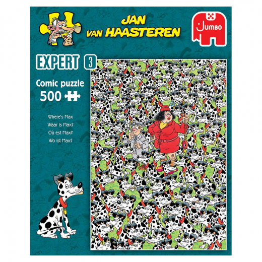 Jan van Haasteren Pussel - Where's Max 500 Bitar i gruppen PUSSEL / < 750 bitar hos Spelexperten (22-20091)