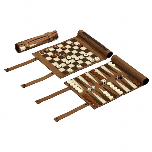 Chess Checkers Backgammon Travel Set i gruppen SÄLLSKAPSSPEL / Schack hos Spelexperten (2801)