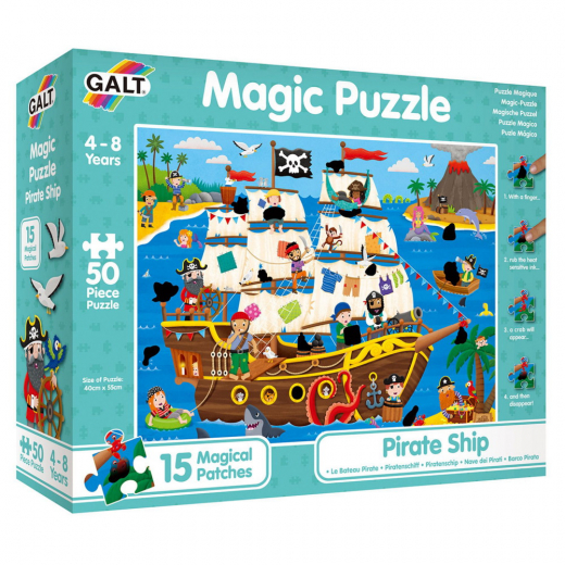 Magic Puzzle - Piratskepp 50 Bitar i gruppen PUSSEL / Barnpussel hos Spelexperten (31000146)
