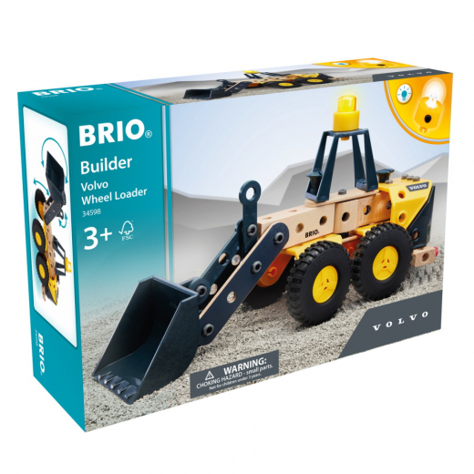 Brio Builder - Volvo Hjullastare i gruppen LEKSAKER / Byggklossar / Brio Builder System hos Spelexperten (34598)