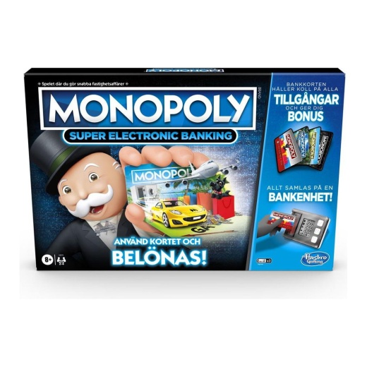 Monopoly Super Electronic Banking (Swe) i gruppen SÄLLSKAPSSPEL / Familjespel hos Spelexperten (5857038)