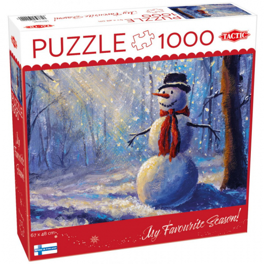 Tactic Pussel: Happy Snowman 1000 bitar i gruppen PUSSEL / 1000 bitar hos Spelexperten (59222)