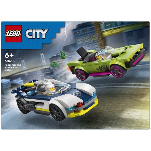 LEGO City - Jakt med polisbil och muskelbil i gruppen LEKSAKER / LEGO / LEGO City hos Spelexperten (60415)