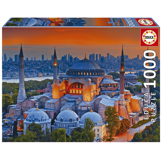 Educa pussel: Blue Mosque Istanbul 1000 bitar i gruppen PUSSEL / 1000 bitar hos Spelexperten (80-19612)