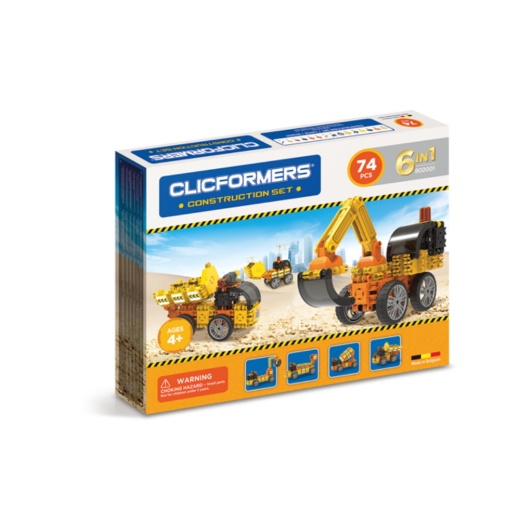 Clicformers - Construction Set - 74 delar i gruppen LEKSAKER / Byggklossar / Clics hos Spelexperten (802001)