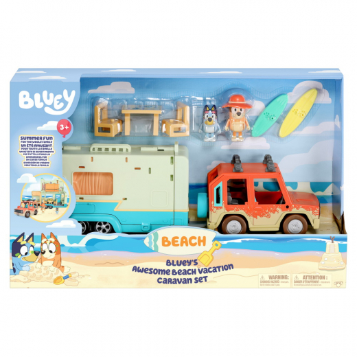 Bluey - Beach Vacation Set i gruppen LEKSAKER / Figurer och lekset / Bluey hos Spelexperten (90201)