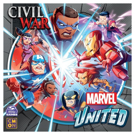 Marvel United: Civil War (Exp.) i gruppen SÄLLSKAPSSPEL / Expansioner hos Spelexperten (CMNMUN017)