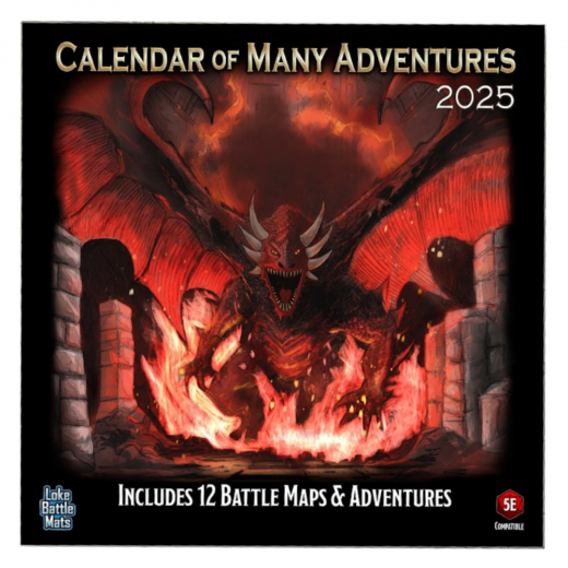 Calendar of Many Adventures 2025 i gruppen SÄLLSKAPSSPEL / Rollspel hos Spelexperten (LBM048)