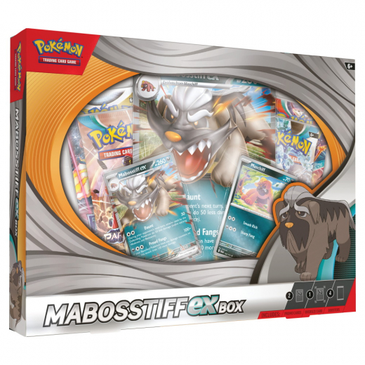 Pokémon TCG: Mabosstiff ex Box i gruppen SÄLLSKAPSSPEL / Pokémon hos Spelexperten (POK85869)