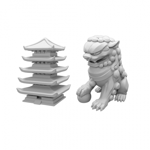 Shogun no Katana: Lion and Pagoda (Exp.) i gruppen SÄLLSKAPSSPEL / Tillbehör / Övriga hos Spelexperten (POS019)