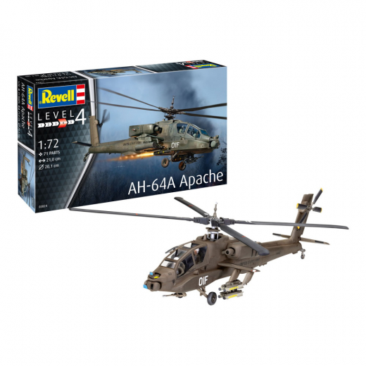 Revell - AH-64A Apache 1:72 i gruppen PUSSEL / Modellbyggen / Revell / Stridsfordon hos Spelexperten (R-03824)