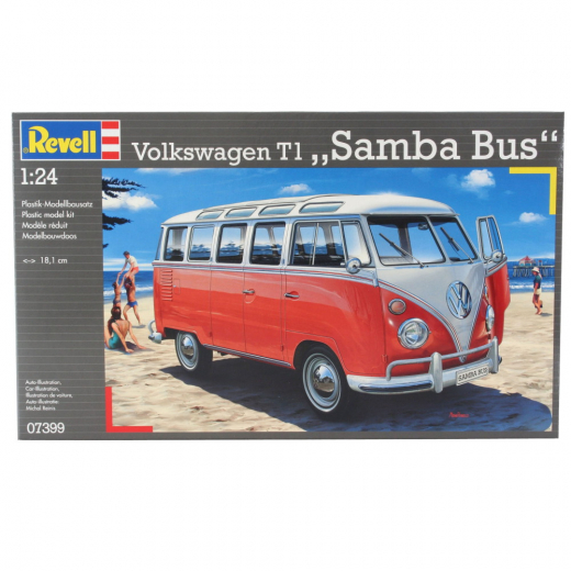Revell - VW T1 SAMBA BUS 1:24 - 173 Bitar i gruppen PUSSEL / Modellbyggen / Revell / Fordon hos Spelexperten (R-07399)