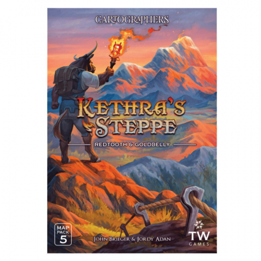 Cartographers: Kethra's Steppe - Redtooth & Goldbelly (Exp.) i gruppen SÄLLSKAPSSPEL / Expansioner hos Spelexperten (TWK4067)