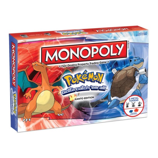 Monopoly: Pokémon Kanto Edition i gruppen  hos Spelexperten (WIN22972)