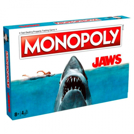 Monopoly - Jaws i gruppen SÄLLSKAPSSPEL / Familjespel hos Spelexperten (WIN4605)
