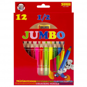 Sense - Träfärgpennor 1/2 Jumbo 12-Pack