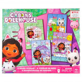 Gabby's Dollhouse - Träpussel 4 pack