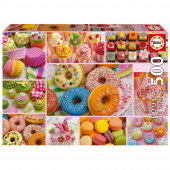 Educa Pussel: Sweet Party Collage 500 Bitar