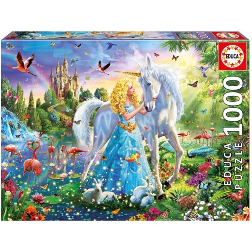 Educa pussel: The Princess and the Unicorn 1000 bitar i gruppen  hos Spelexperten (017654)