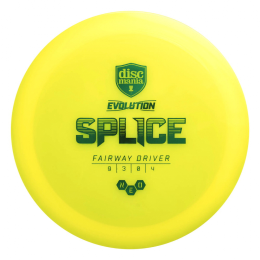 Discmania Evolution Splice NEO Yellow i gruppen UTOMHUSSPEL / Disc Golf & frisbee / Fairway Drivers hos Spelexperten (100196)