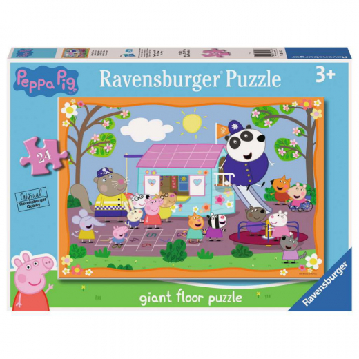 Ravensburger Golvpussel - Greta Gris Klubbhus 24 Bitar i gruppen PUSSEL / Barnpussel hos Spelexperten (10103141)