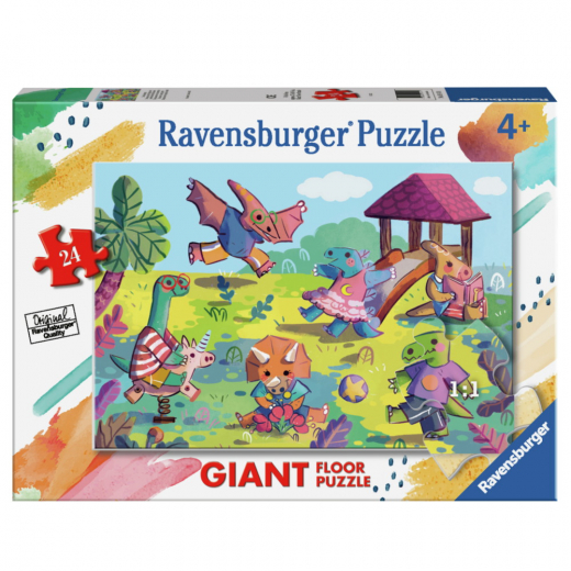 Ravensburger Golvpussel - Dinosaurs 24 Bitar i gruppen PUSSEL / Barnpussel hos Spelexperten (10103147)