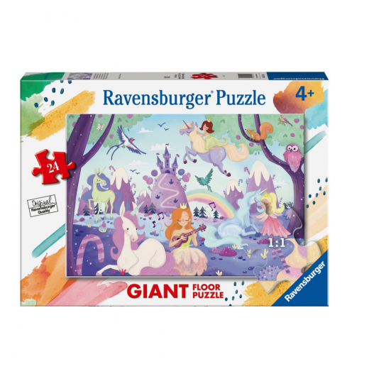 Ravensburger Golvpussel - Unicorns  24 Bitar i gruppen PUSSEL / Barnpussel hos Spelexperten (10103148)