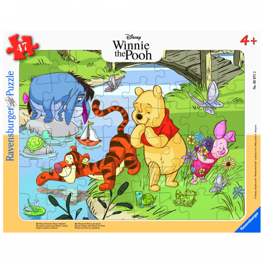 Ravensburger Rampussel: Upptäck Naturen Med Nalle-Puh - 47 Bitar i gruppen PUSSEL / Barnpussel hos Spelexperten (10105671)