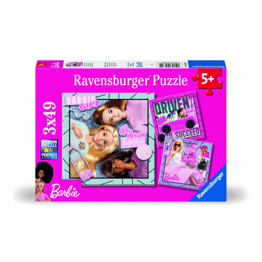 Ravensburger Pussel: Barbie 3x49 Bitar i gruppen PUSSEL / Barnpussel hos Spelexperten (10105684)