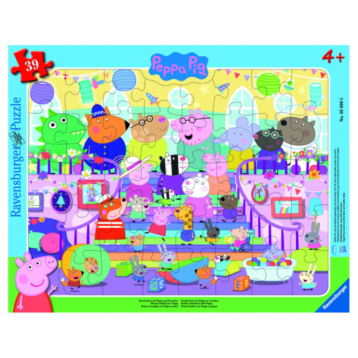 Ravensburger Rampussel: Peppa Pig 39 Bitar i gruppen PUSSEL / Barnpussel hos Spelexperten (10105699)