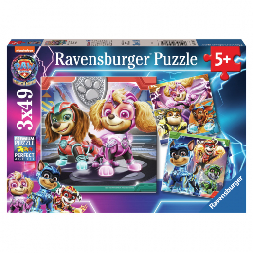 Ravensburger Pussel: Paw Patrol - The Mighty Movie 3x49 Bitar i gruppen PUSSEL / Barnpussel hos Spelexperten (10105708)