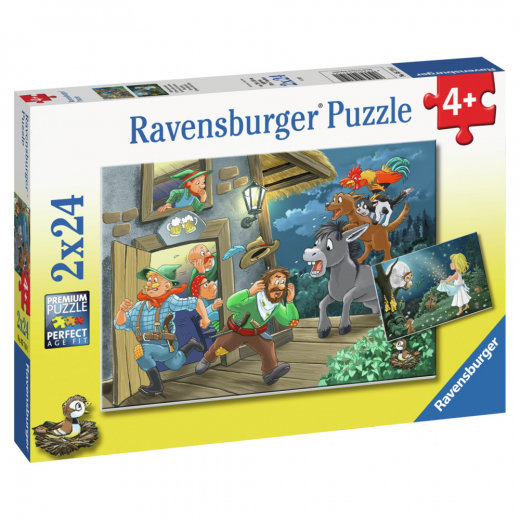 Ravensburger Pussel: Fairytales 2x24 Bitar i gruppen PUSSEL / Barnpussel hos Spelexperten (10105719)