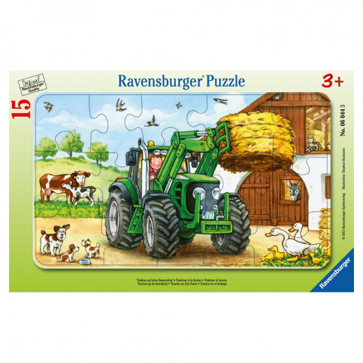 Ravensburger Pussel: Traktor På Bondgården 15 Bitar i gruppen PUSSEL / Barnpussel hos Spelexperten (10106044)