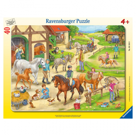 Ravensburger Pussel: En dag på ranchen 40 Bitar i gruppen PUSSEL / Barnpussel hos Spelexperten (10106164)