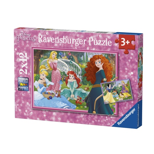 Ravensburger pussel: In the world of Disney Princesses 2x12 Bitar i gruppen PUSSEL / Disney hos Spelexperten (10107620)