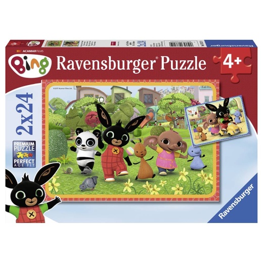 Ravensburger pussel: Bing Bunny 2x24 Bitar i gruppen  hos Spelexperten (10107821)