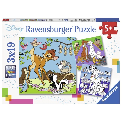 Ravensburger pussel: Disney Friends 3x49 Bitar i gruppen PUSSEL / Disney hos Spelexperten (10108043)