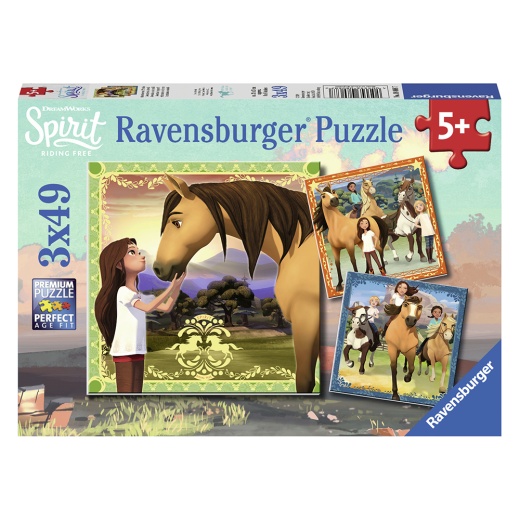 Ravensburger Pussel - Spirit 3x49 Bitar i gruppen  hos Spelexperten (10108068)